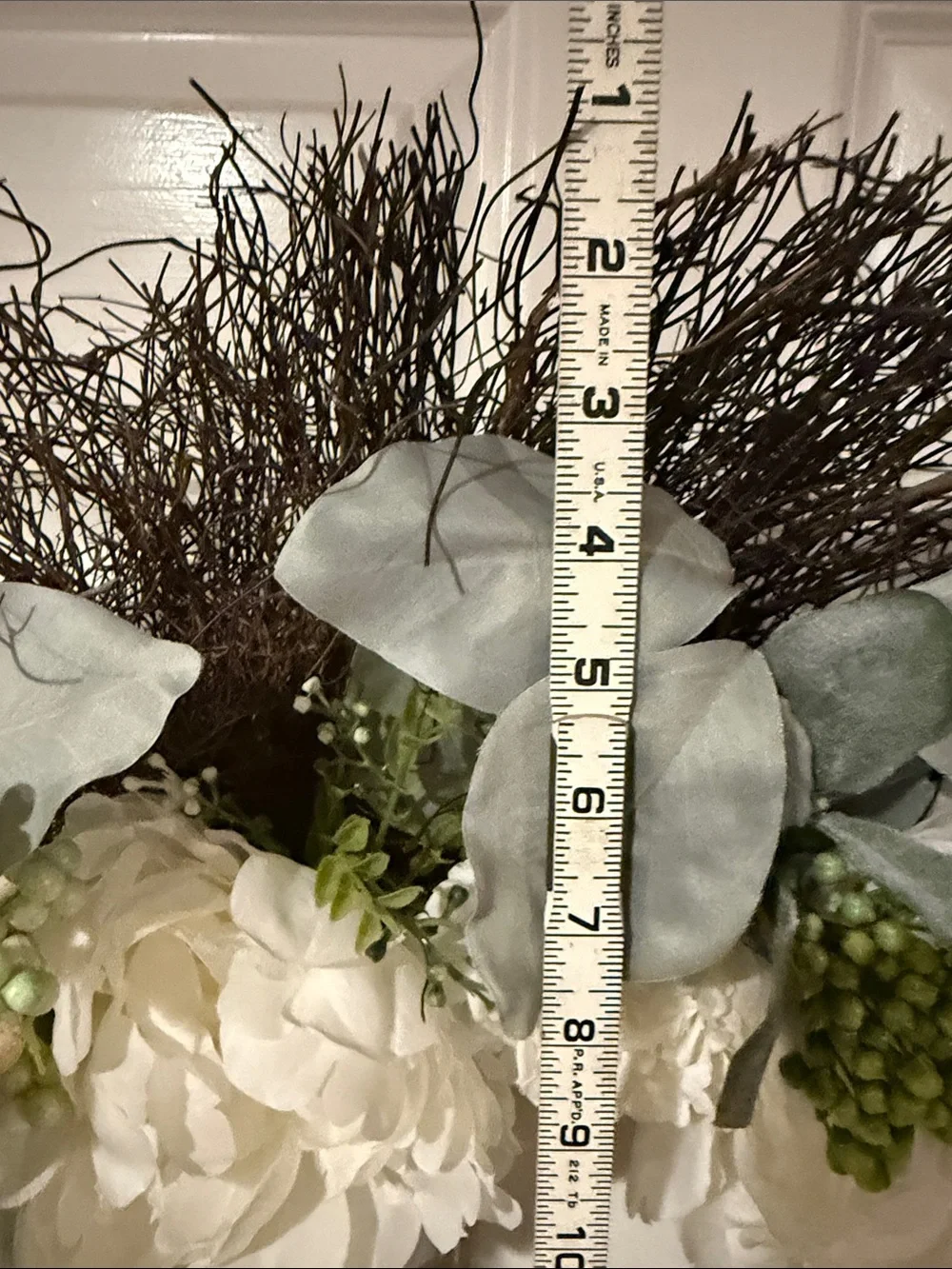 Ashland White Peony & Eucalyptus Decorative Wreath
